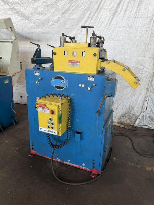 Coe #CPPS-PO-225-12, powered straightener, 12" x .187", 2-1/2" strightening rolls, 3" entry & exit - Image 1