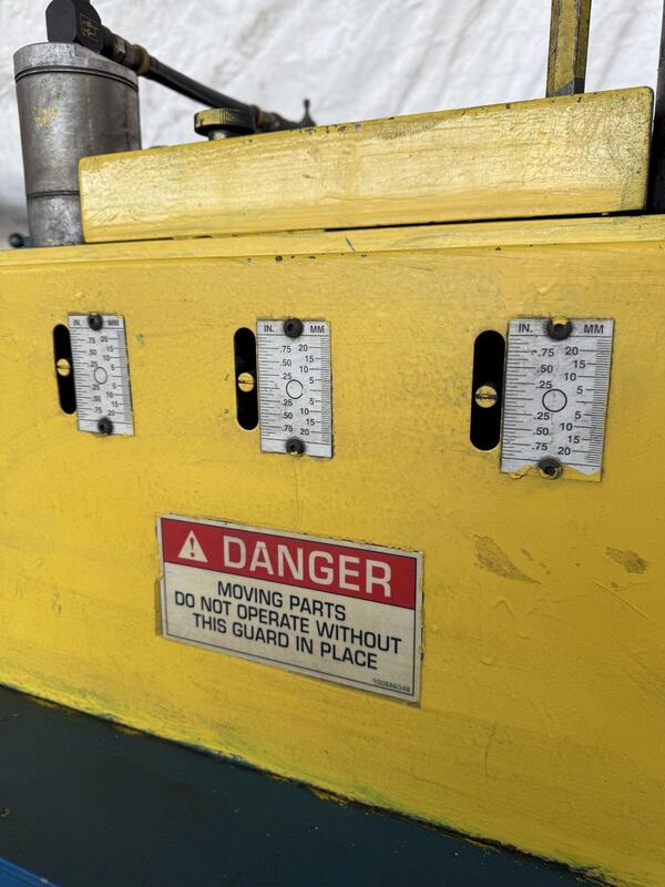 Coe #CPPS-PO-225-12, powered straightener, 12" x .187", 2-1/2" strightening rolls, 3" entry & exit - Image 7