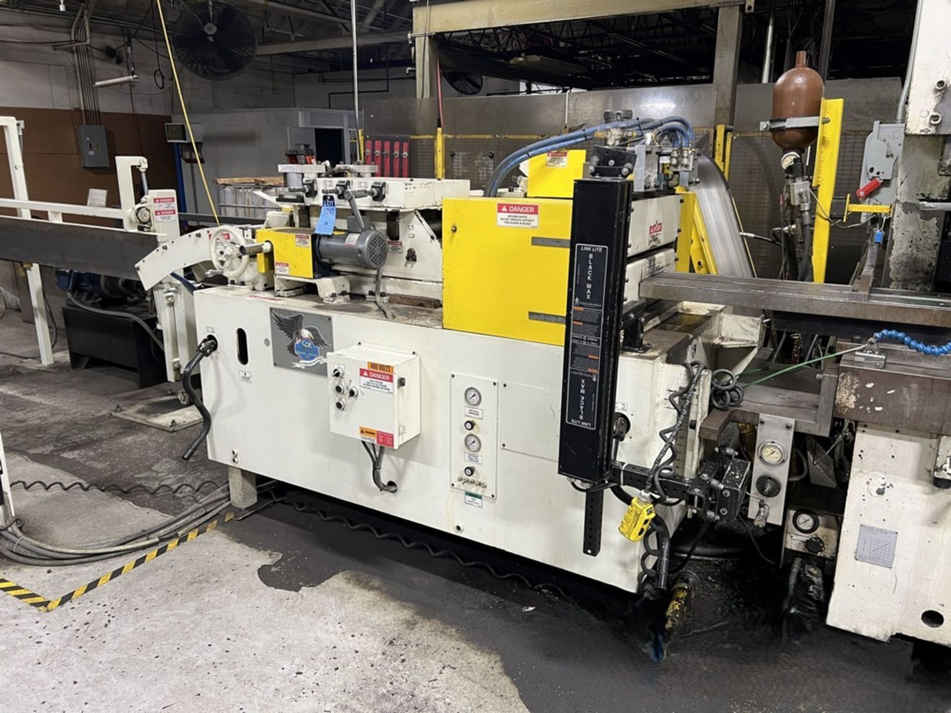 6000 lb. Coe Press Equipment #CPRF-518/CPPS-350-12/CPR-DE-PO-06018, double end coil reel & power - Image 3