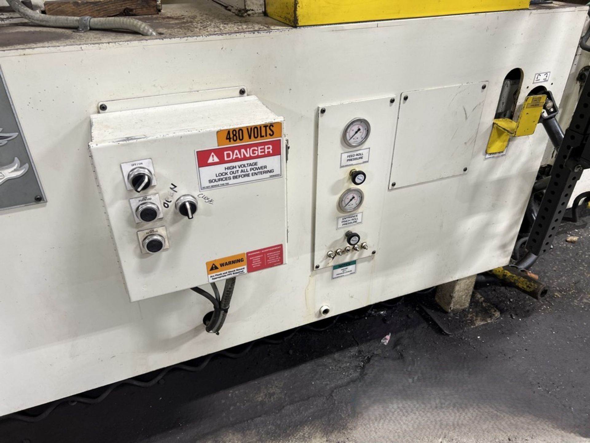 6000 lb. Coe Press Equipment #CPRF-518/CPPS-350-12/CPR-DE-PO-06018, double end coil reel & power - Image 10