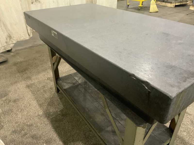 60" x 30" x 10" Mitchell, blac k granite surface plate, 3" ledge - Image 4