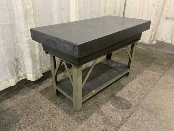60" x 30" x 10" Mitchell, blac k granite surface plate, 3" ledge - Image 6
