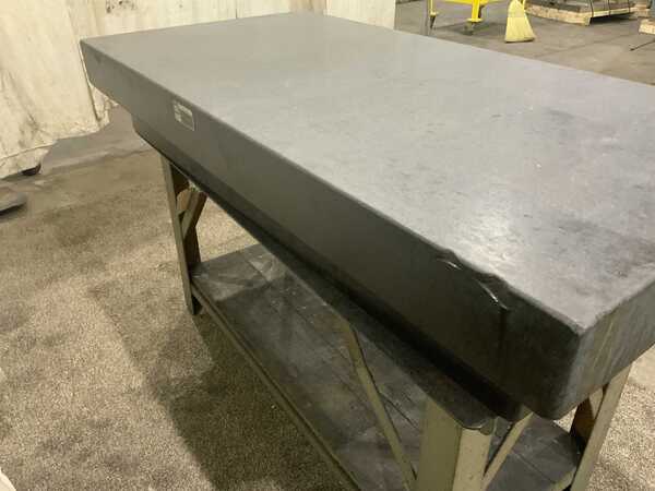 60" x 30" x 10" Mitchell, blac k granite surface plate, 3" ledge - Image 9