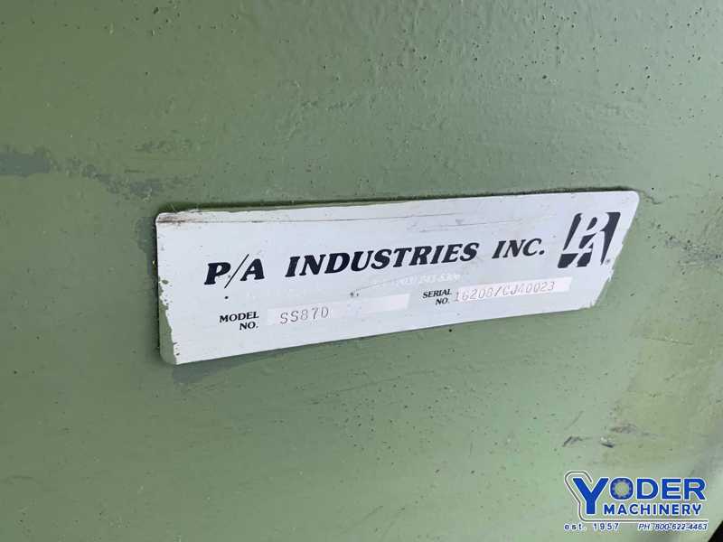 8" x .135" PA Industries #SS87D, 7-roll straightener, serial #16208/CJ40023 - Image 5