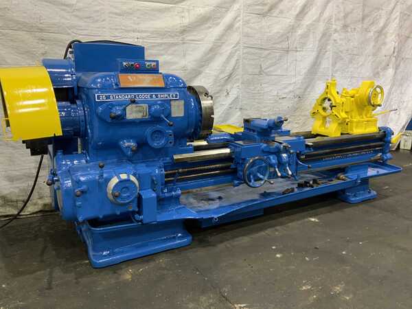 27-1/2" x 72" Lodge & Shipley #25, hollow spindle engine lathe, 20" swing over cross slide, 4-jaw 21" chuck - Image 2