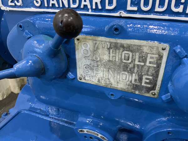 27-1/2" x 72" Lodge & Shipley #25, hollow spindle engine lathe, 20" swing over cross slide, 4-jaw 21" chuck - Image 4