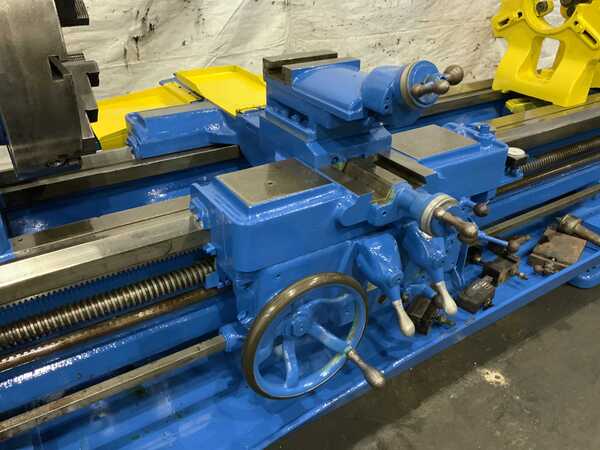27-1/2" x 72" Lodge & Shipley #25, hollow spindle engine lathe, 20" swing over cross slide, 4-jaw 21" chuck - Image 8