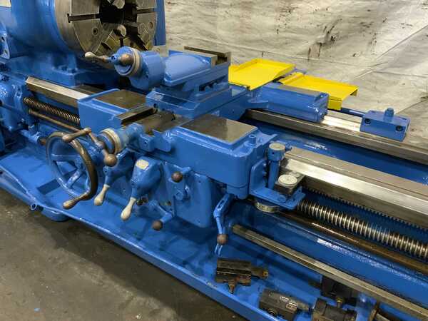 27-1/2" x 72" Lodge & Shipley #25, hollow spindle engine lathe, 20" swing over cross slide, 4-jaw 21" chuck - Image 9