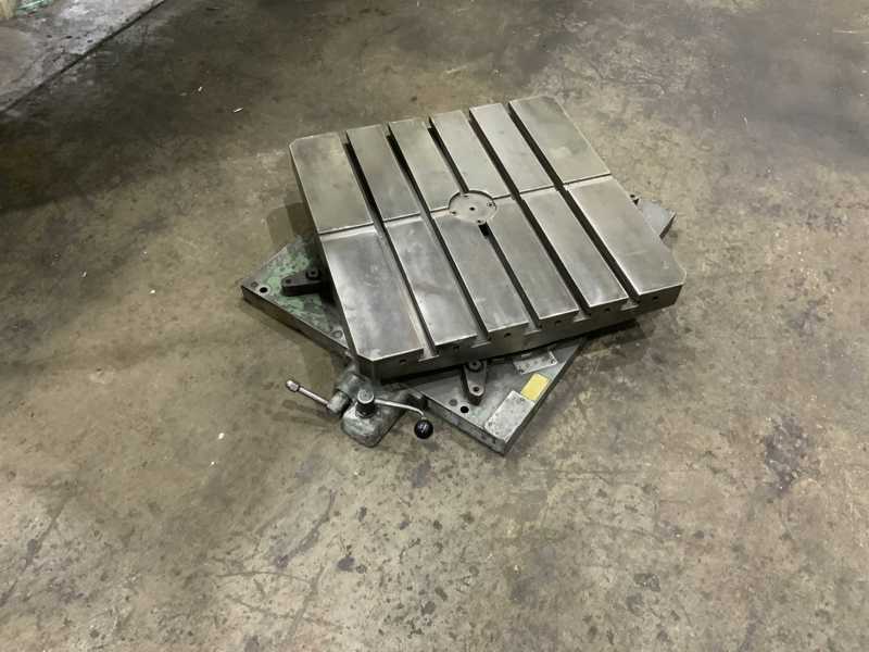 26" x 26" DeVlieg, air lift rotary table, 4000 lb. table capacity, 5 T-slots, air lift, air clamping - Image 3