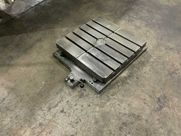 26" x 26" DeVlieg, air lift rotary table, 4000 lb. table capacity, 5 T-slots, air lift, air clamping - Image 7