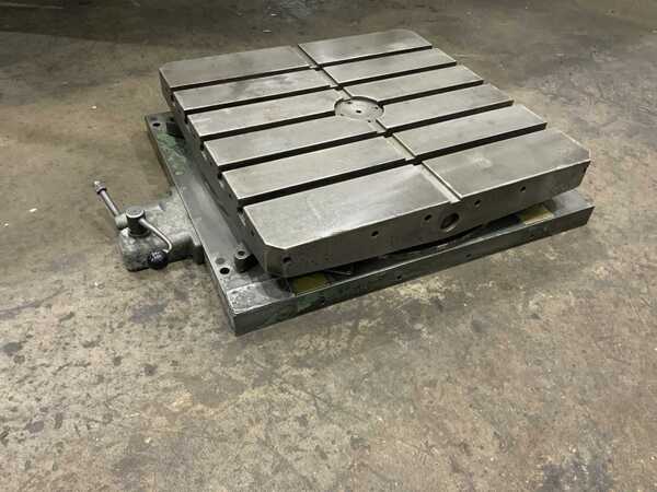 26" x 26" DeVlieg, air lift rotary table, 4000 lb. table capacity, 5 T-slots, air lift, air clamping - Image 8