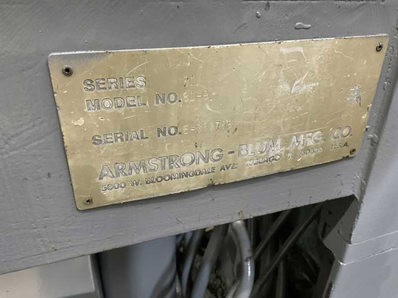 18" x 20" Marvel #Series-81, tilt frame vertical band saw, 14' 6" x 1" blade, manual tilt, 1980' s - Image 6