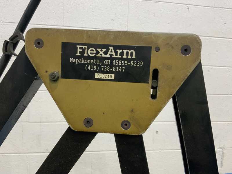 Pneumatic tapping arm, Flexarm, 66" reach, with Ingersoll-Rand Cyclone TX200 grinder - Image 3