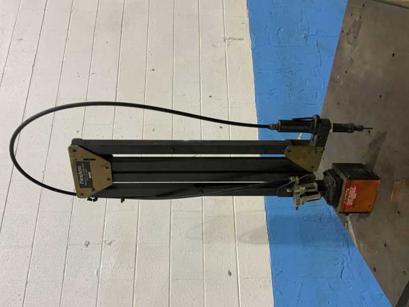 Pneumatic tapping arm, Flexarm, 66" reach, with Ingersoll-Rand Cyclone TX200 grinder - Image 7