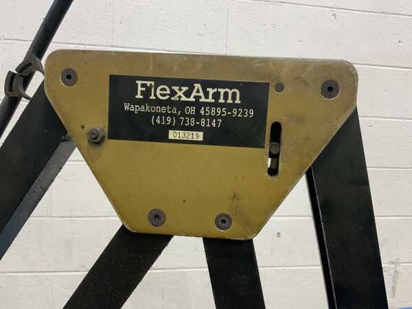 Pneumatic tapping arm, Flexarm, 66" reach, with Ingersoll-Rand Cyclone TX200 grinder - Image 10