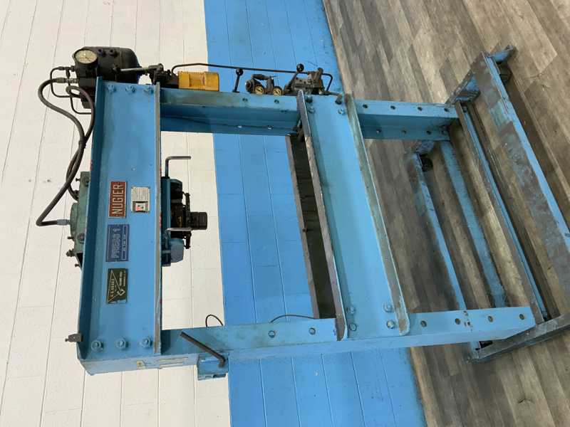 60 Ton, Nugier #H60-7, H-frame pneumatic shop press, 7