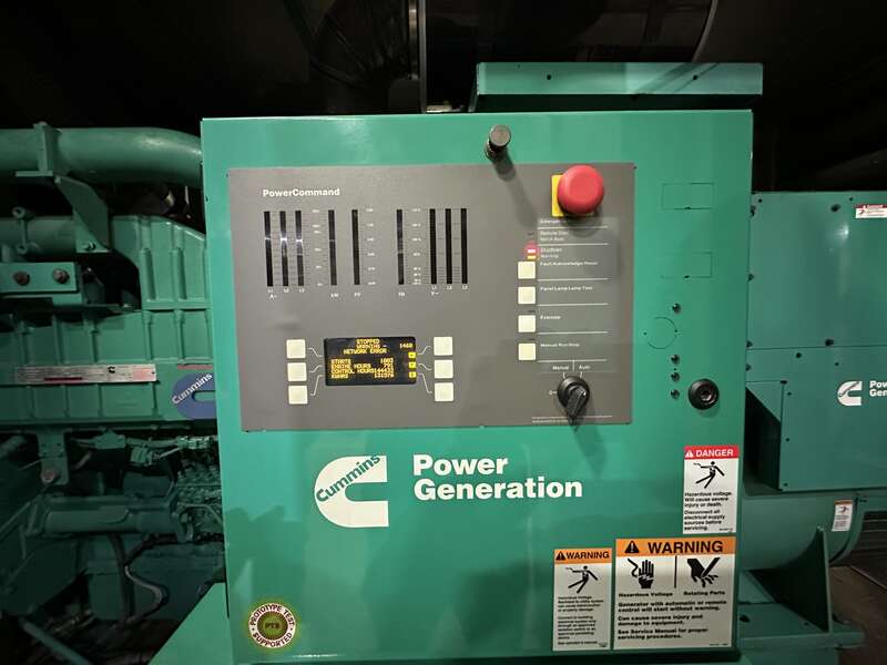 750 KW Cummins #DQFFA, diesel generator set, 277/480 Volts, 468 hours, 1490 HP @ 1800 RPM, QST30-G5 NR2 - Image 8