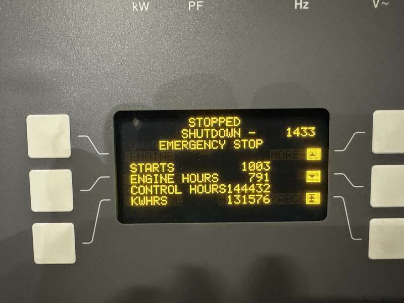 750 KW Cummins #DQFFA, diesel generator set, 277/480 Volts, 468 hours, 1490 HP @ 1800 RPM, QST30-G5 NR2 - Image 9