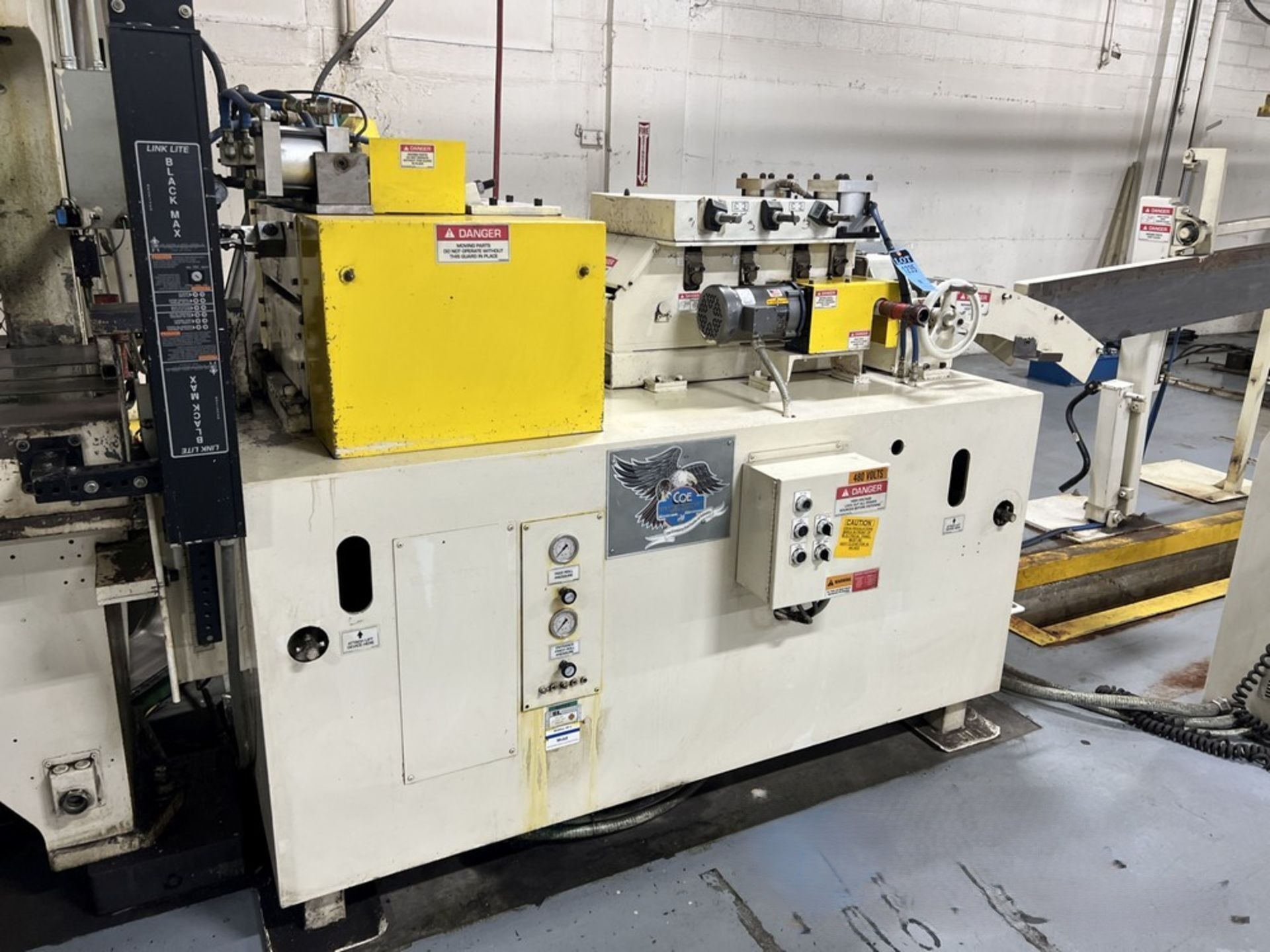 6000 lb. Coe Press Equipment #CPRF-518/CPPS-350-12/CPR-DE-PO-06018, servo feedline, 12" x .187" stock, 72" - Image 6