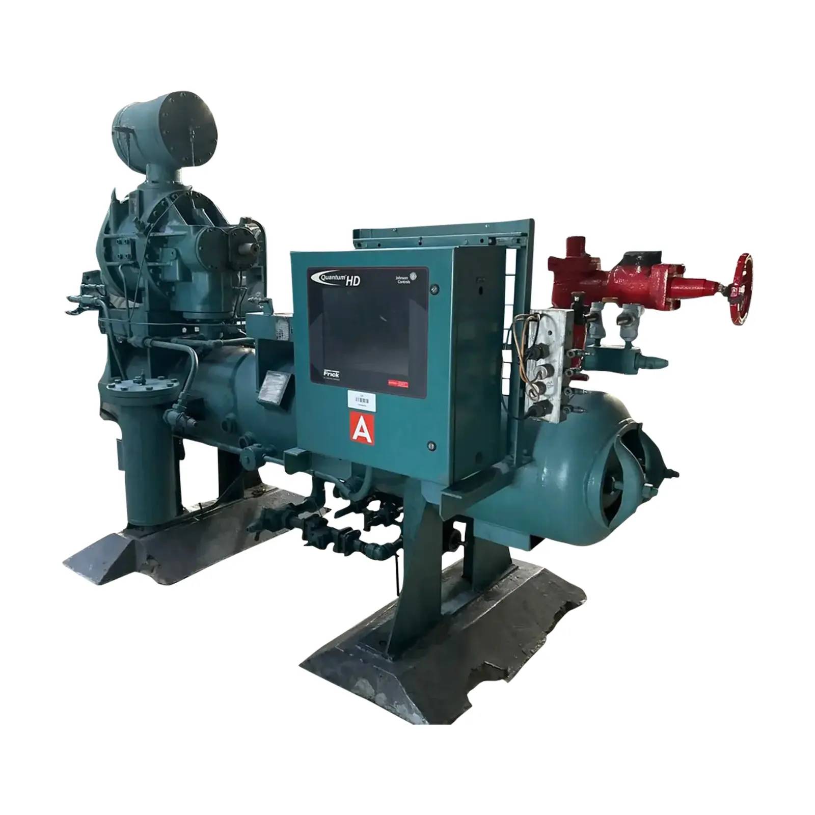 Frick #TDSL193L, rotary screw compressor, 3500 RPM, 300 psig, R717, Quantum HD Micro Control panel, 2004 - Image 2