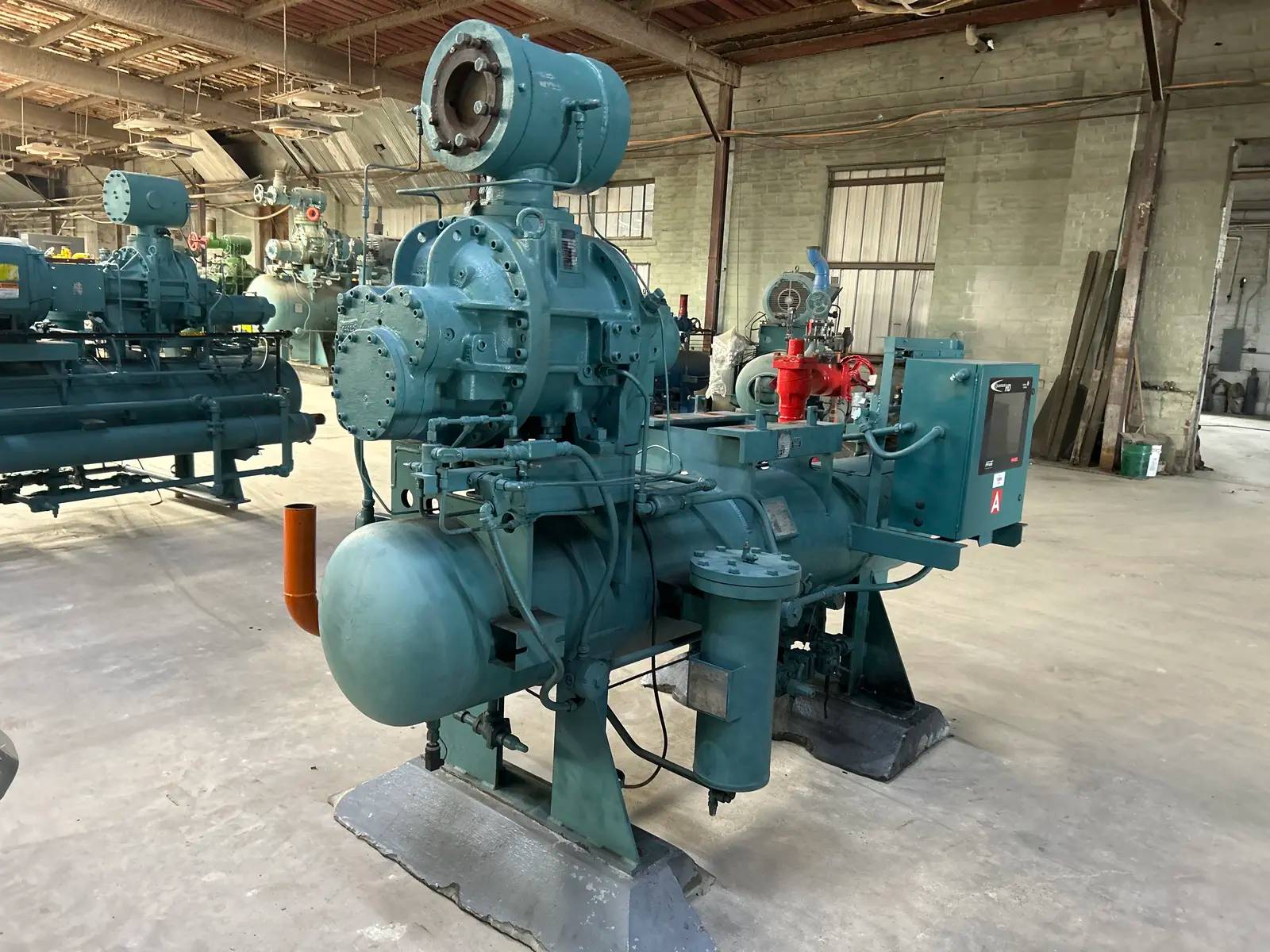 Frick #TDSL193L, rotary screw compressor, 3500 RPM, 300 psig, R717, Quantum HD Micro Control panel, 2004 - Image 5