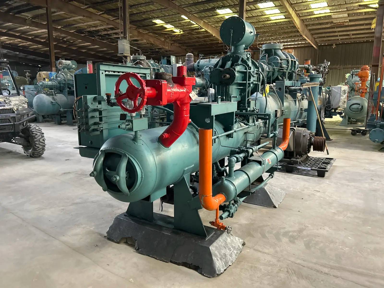 Frick #TDSL193L, rotary screw compressor, 3500 RPM, 300 psig, R717, Quantum HD Micro Control panel, 2004 - Image 8