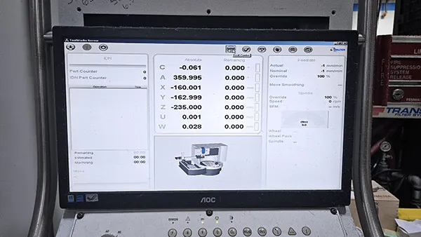 Walter #Helitronic-Mini, 12.6" X, 7.87" Y, 18.5" Z, hydraulic Steady Rest, horizontal machining center 600 - Image 2