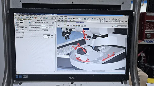 Walter #Helitronic-Mini, 12.6" X, 7.87" Y, 18.5" Z, hydraulic Steady Rest, horizontal machining center 600 - Image 9