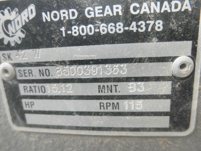 56 HP @ 1738 RPM, Nordgear #42-W, Planetary Gearbox, 15.12:1 Ratio, 115 RPM Output - Image 5
