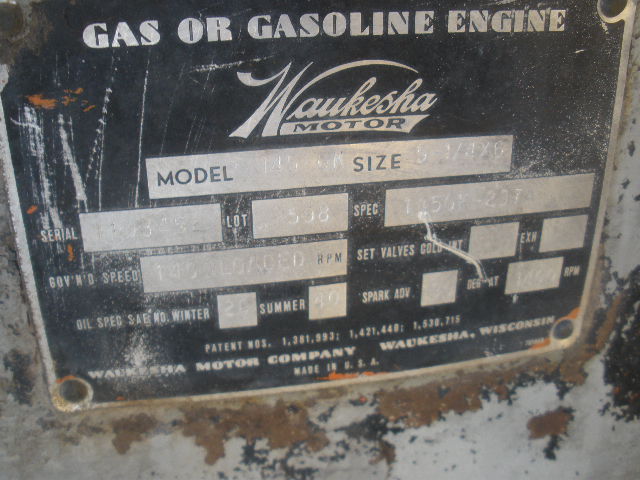 145 HP @ 2000 RPM, Waukesha #145-GK, Natural Gas Engine, Inline 6-cylinder - Image 3