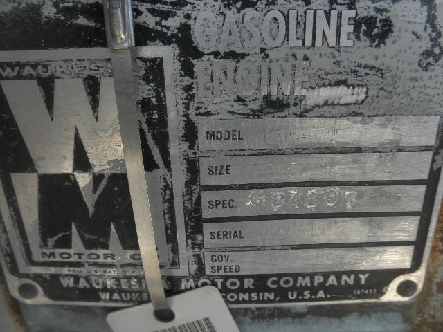 70 HP @ 1800 RPM, Waukesha #F-554-GU, Natural Gas Power Unit, radiator through flywheel - Image 7