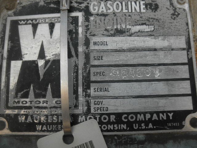 70 HP @ 1800 RPM, Waukesha #F-554-GU, Natural Gas Power Unit, radiator through flywheel - Image 8