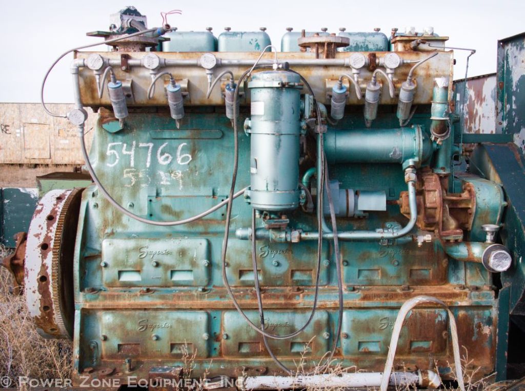 400 HP @ 1000 RPM, White Superior #6G-510, Natural Gas Engine, Inline 6-cylinder, (4) 9" Stroke, 8.5" Bore - Image 1