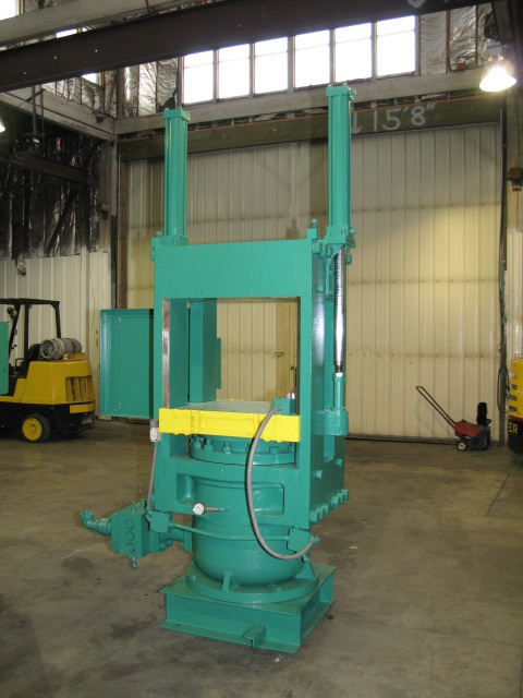 393 Ton, 27" x 24", 22" daylight, 16" stroke, 20" ram, push-back cyls, Omron PLC, 10 HP, #1814 - Image 2