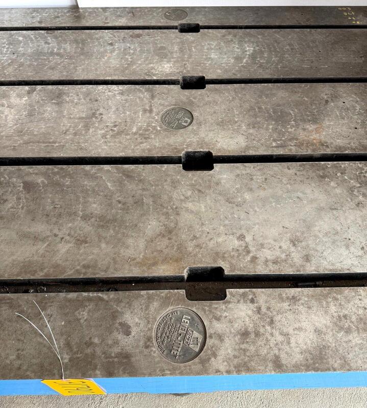 48" x 144" x 7" Bay Cast/Level-Tite Bay Cast Plate, T-Slotted, nice - Image 8