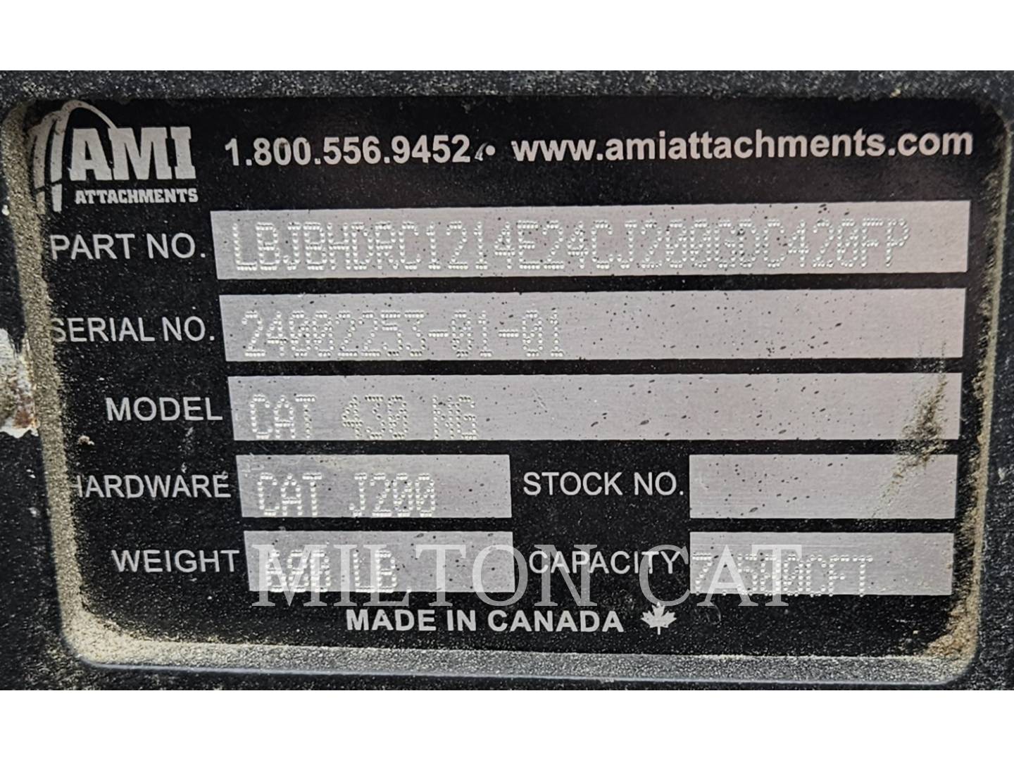 Ami Attachmentst BHL 24" HEAVY DUTY JAW BONE BUCKET, Bucket, S/N: 24002253-01-01, 2024 - Image 5