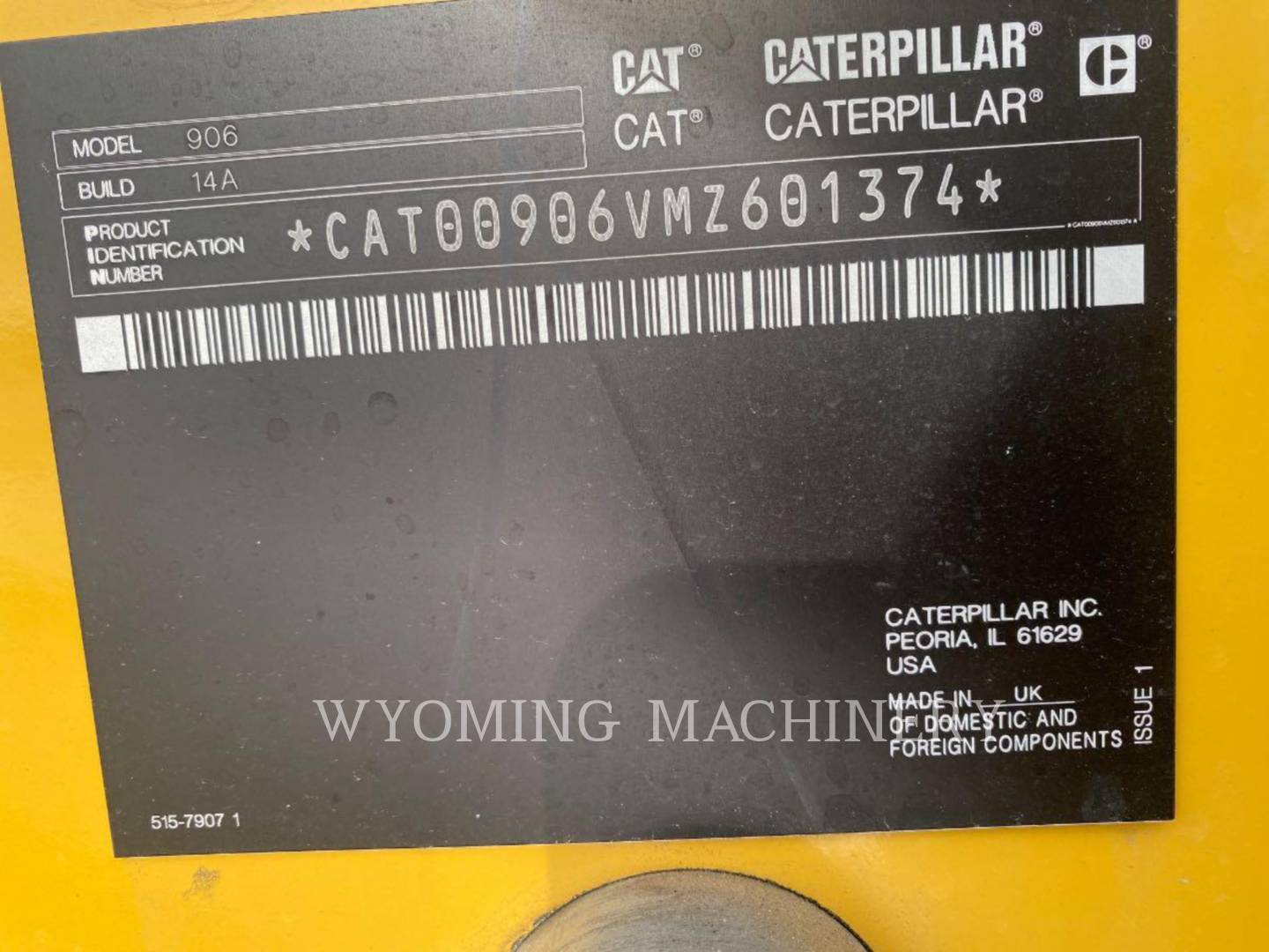Cat 906, Wheel Loader, 5 hours, S/N: MZ601374, 2025 - Image 6