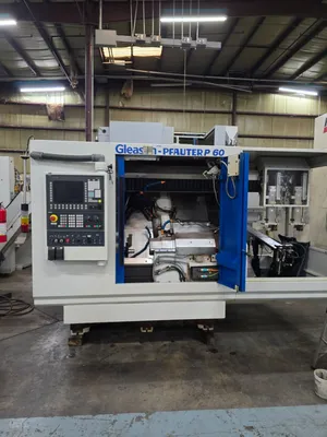 Gleason, Pfauter #P60, CNC automatic loading gear hobber, Siemens 840D controls, shuttle loader, excellent - Image 3
