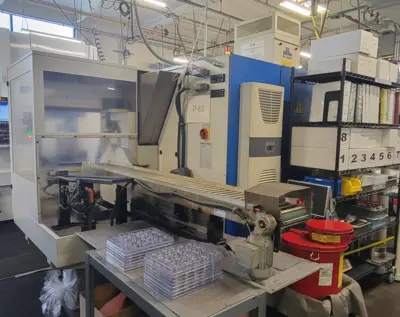 Gleason, Pfauter #P60, CNC automatic loading gear hobber, Siemens 840D controls, shuttle loader, excellent - Image 5