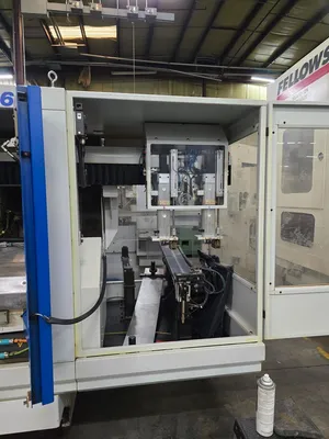 Gleason, Pfauter #P60, CNC automatic loading gear hobber, Siemens 840D controls, shuttle loader, excellent - Image 10