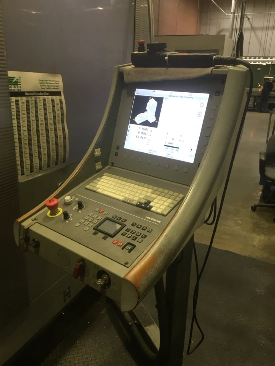 Deckel Maho #60P-Hi-Dyn, CNC vertical machining center, 30 automatic tool changer, 23.6" X, 27.5" Y, 23.6" Z - Image 7