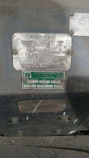 60 HP 1750 RPM Siemens, Frame LC3612ATZ, TEFC dual shaft, 500 VA, 300 VF, reconditioned - Image 1