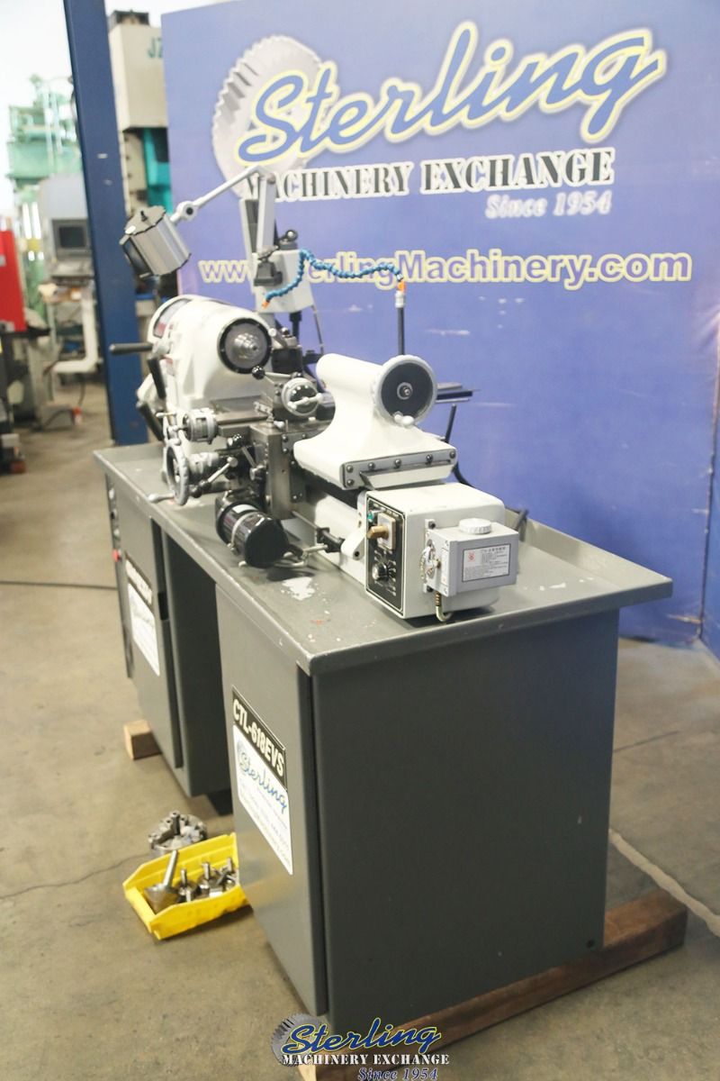13" x 14" Ganesh #CTL-618, precision lathe, inch/metric, Newall 2-Axis digital read out, work light - Image 6