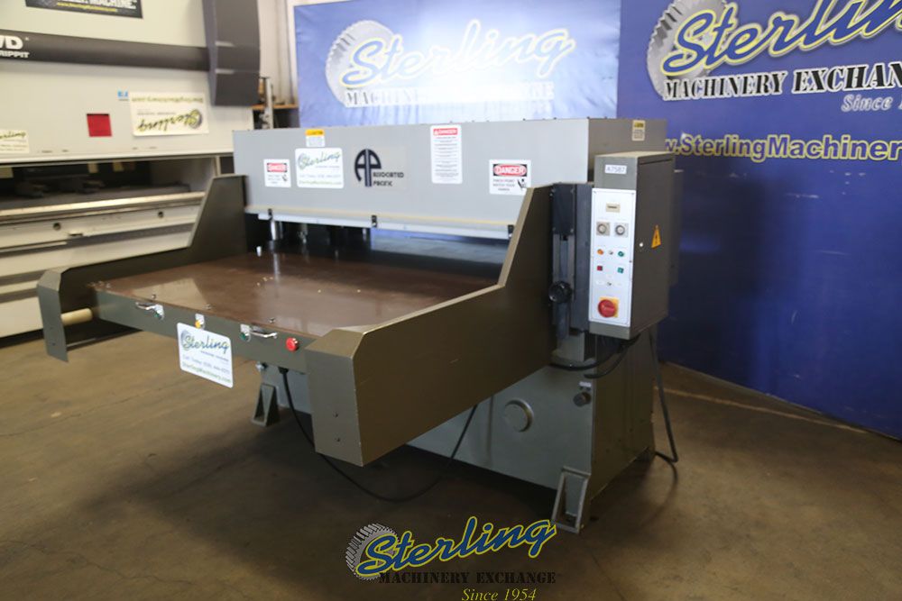 40 Ton, APMC #ABC-40, clicker press, 7.1 stroke, 9.1" daylight, 31.5" X63" bed, single manual slide table - Image 6