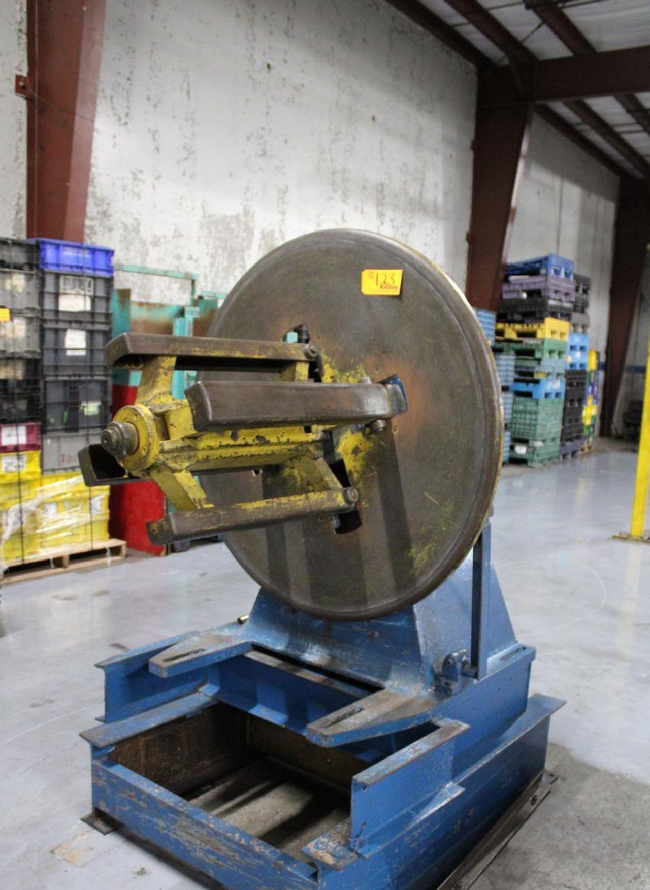 4000 lb. Littell, non-motorized uncoiler, 24" wide mandrel, 48" outside dimensions, 14"-18" ID, back plate - Image 2