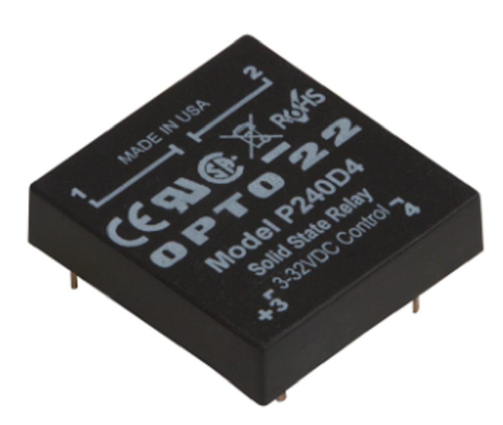 Opto 22 P240D4 P Model, 240 VAC, 4 Amp, DC Control Solid State Relay SSR - Image 1