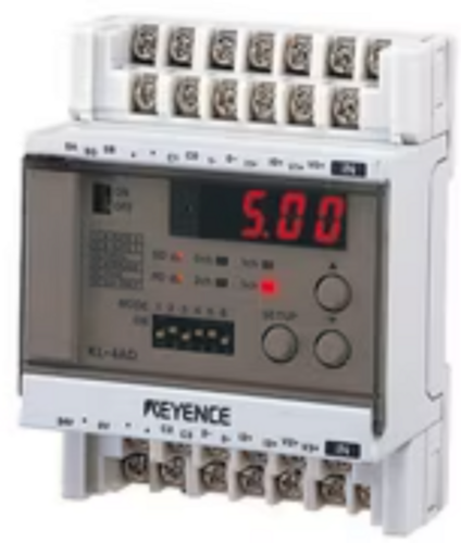 Keyence #KL-4AD A/D Conversion Unit, 4 Analog Input Channels, PLC Accessory - Image 1