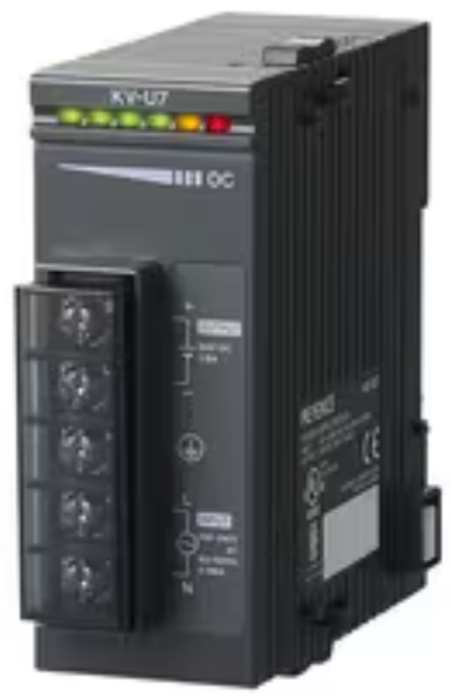 Keyence #KV-U7 Programmable Controller, AC Power Supply Unit - Image 1
