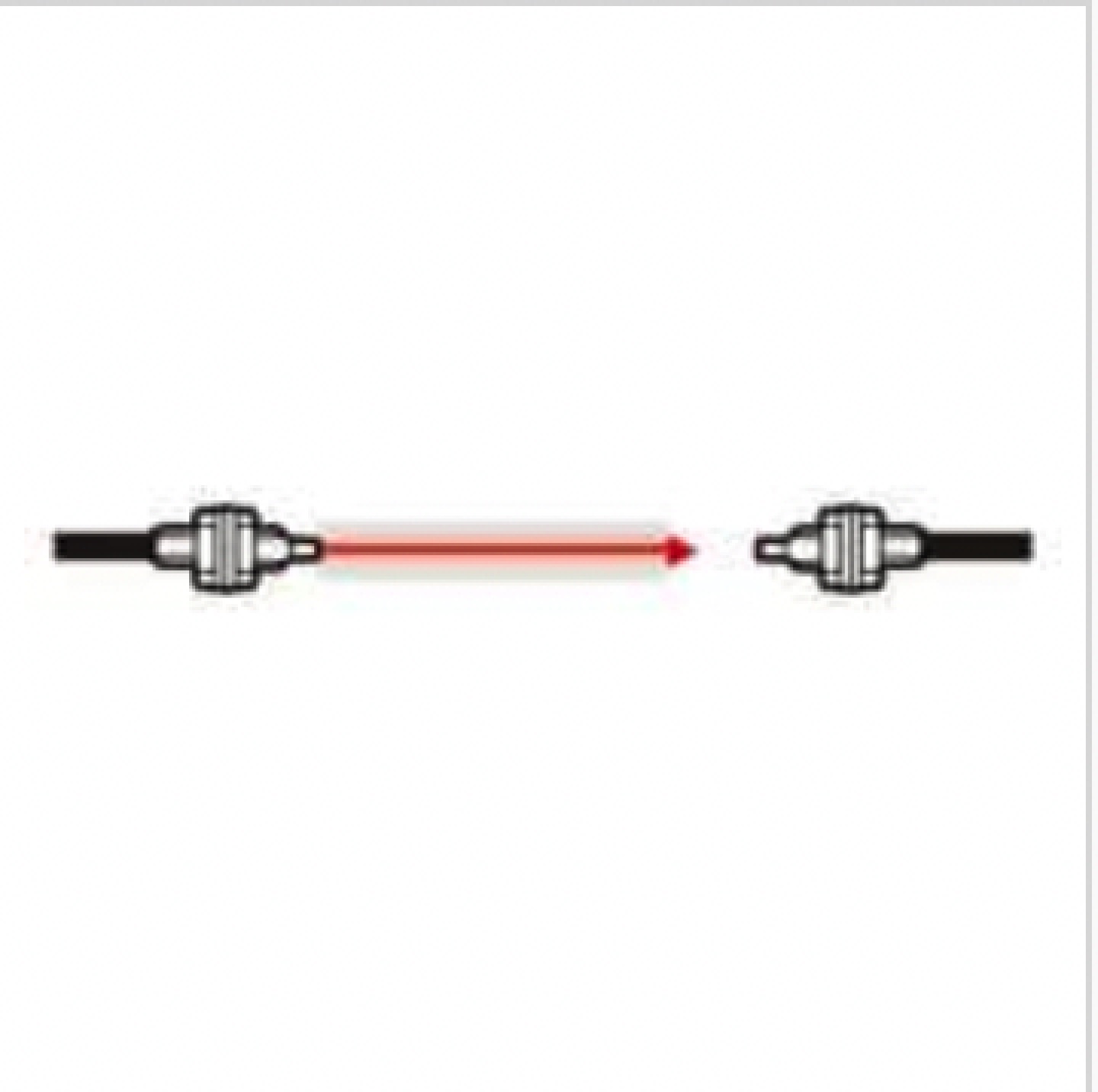 Keyence FU-86 Fiber Optic Sensor, Fiber Unit Thrubeam Type - Image 1
