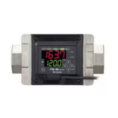Keyence FD-MZ100AYKP Flow Meter Sensor, Main Unit, Landscape, 100 L/Min, PNP - Image 1